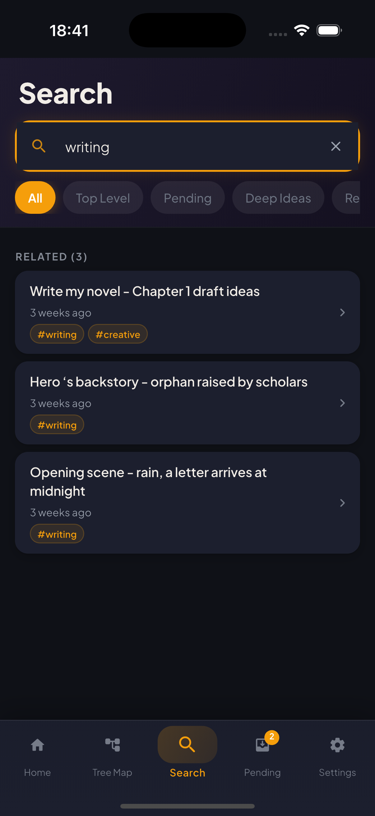 Idea Think search